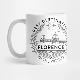 Florence Minimal Badge Design Mug